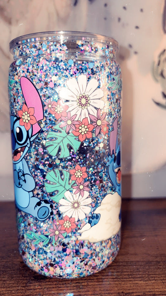 Disney stitch snow globe