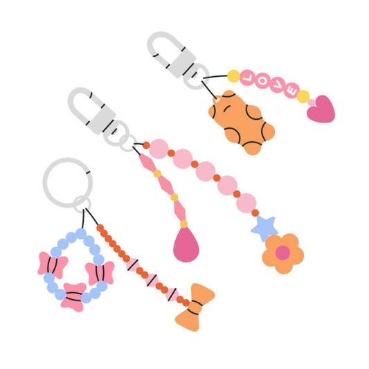 beaded key chain rings / Live claims
